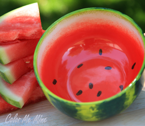 Mesa Color Me Mine Watermelon Bowl