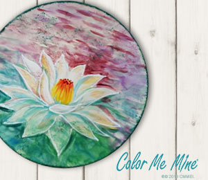 Mesa Color Me Mine Lotus Flower Plate