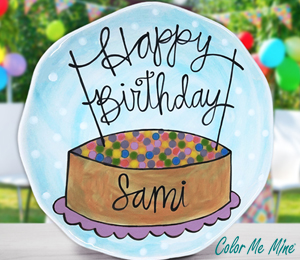 Mesa Color Me Mine Birthday Plate