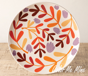 Mesa Color Me Mine Fall Floral Charger