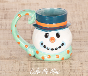 Mesa Color Me Mine Snowman Mug