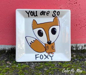 Mesa Color Me Mine Fox Plate