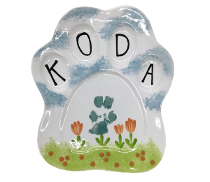 Mesa Color Me Mine Paw Print Plate