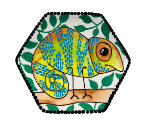 Mesa Color Me Mine Chameleon Plate