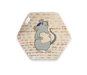 Mesa Color Me Mine Matzo Mouse Plate