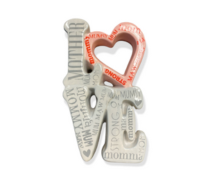 Mesa Color Me Mine L-O-V-E Mom Plaque