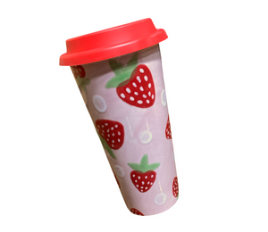 Mesa Color Me Mine Strawberry Travel Mug