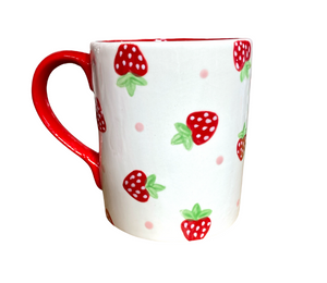 Mesa Color Me Mine Strawberry Dot Mug