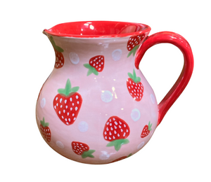 Mesa Color Me Mine Strawberry Pitcher