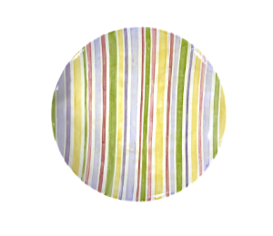 Mesa Color Me Mine Striped Fall Plate