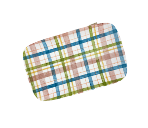 Mesa Color Me Mine Fall Plaid Plate