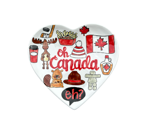 Mesa Color Me Mine Canada Heart Plate