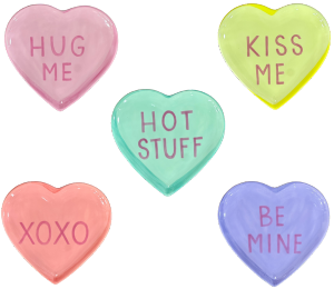 Mesa Color Me Mine Heart Plates