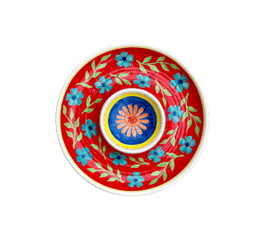 Mesa Color Me Mine Floral Chip N Dip Bowl