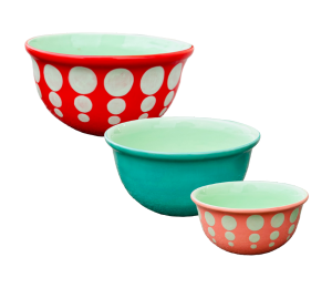 Mesa Color Me Mine Retro Mixing Bowls