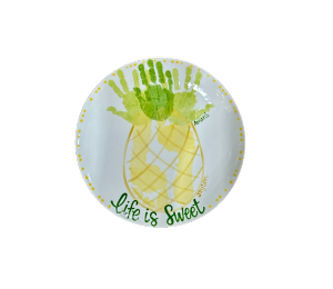 Mesa Color Me Mine Pineapple Plate