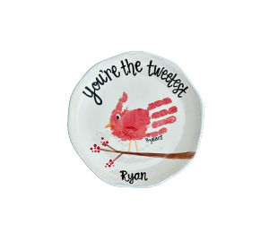 Mesa Color Me Mine Winter Bird Plate