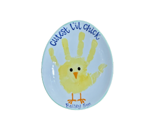Mesa Color Me Mine Little Chick Egg Plate