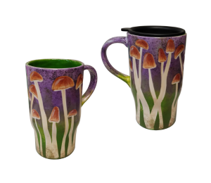 Mesa Color Me Mine Mushroom Mugs