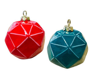 Mesa Color Me Mine Jewel Toned Faceted Ornament