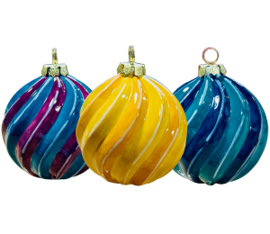 Mesa Color Me Mine Jewel Toned Spiral Ornament