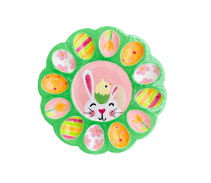 Mesa Color Me Mine Easter Sherbet Egg Plate