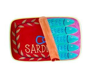 Mesa Color Me Mine Sardines Dinner Plate