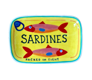 Mesa Color Me Mine Sardines Appetizer Plate