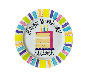 Mesa Color Me Mine Birthday Cake Plate