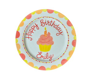 Mesa Color Me Mine Birthday Cupcake Plate