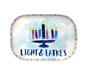 Mesa Color Me Mine Light & Latkes Platter
