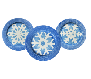 Mesa Color Me Mine Paper Snowflake Plate
